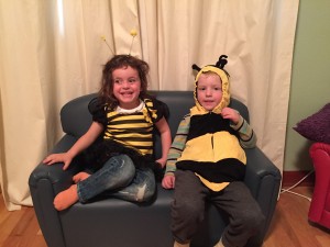 We have lots of fun new costumes to play in! We especially love to be Bees at Bee's Preschool!