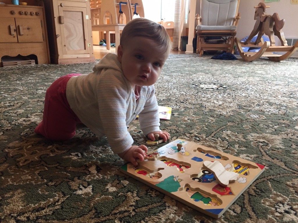 Never to early to play with puzzles